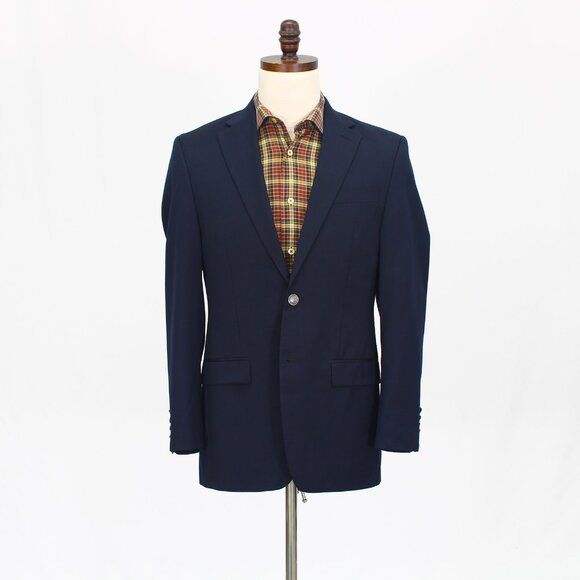 Michael Kors 36R Navy Blazer Sport Coat Jacket 2-Button Solid T908 - Picture 1 of 11